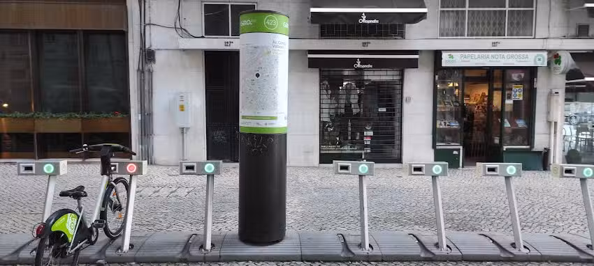 Esta&ccedil;&atilde;o Bicicletas Gira 214 &ndash; Largo de Santos